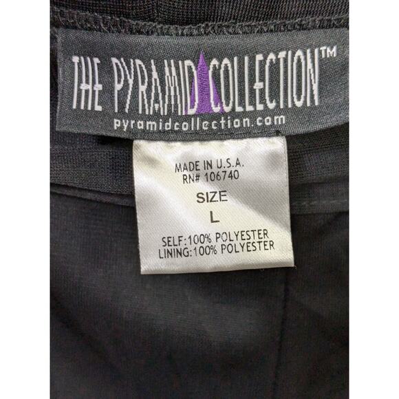 The Pyramid Collection Palazzo Pants Womens Large Wide Leg Flare Belted Flowy - Picture 10 of 12